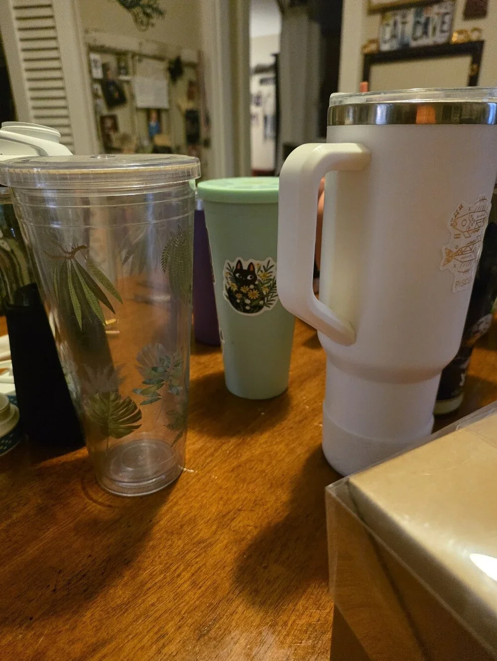 Lot Of 10 Assorted Reusable Tumblers & Cups W/ LOTS OF EXTRAS!!!!!!!!!!